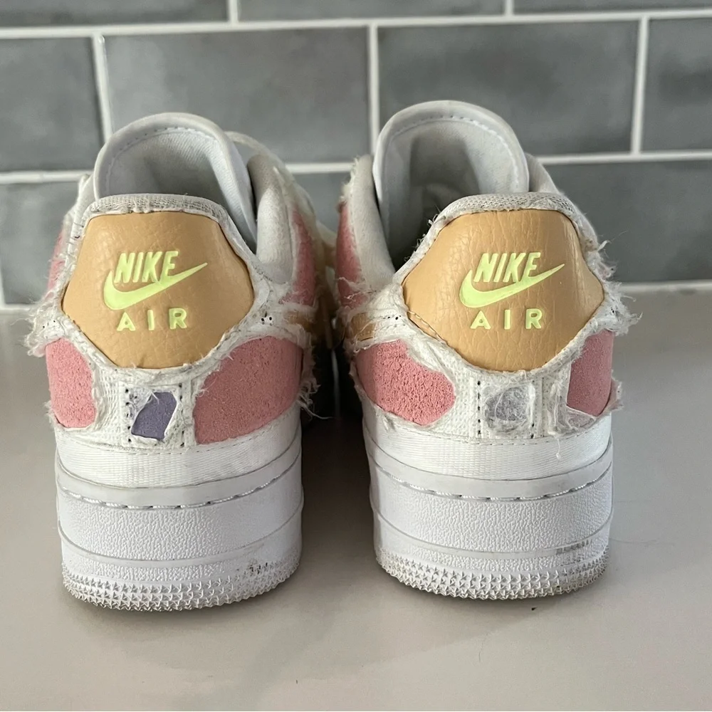 Nike Air Force 1 '07 PRM Arctic Punch Pastel Tear Off Women's Size 5 Platform